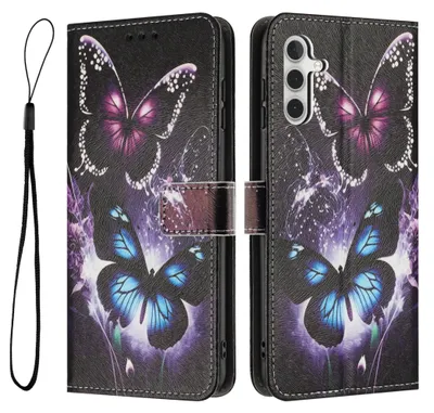Immagine prodotto di Custodia a libro protettiva per Samsung Galaxy A17, A26, A16 4G 5G in Pelle finta e TPU con motivo
