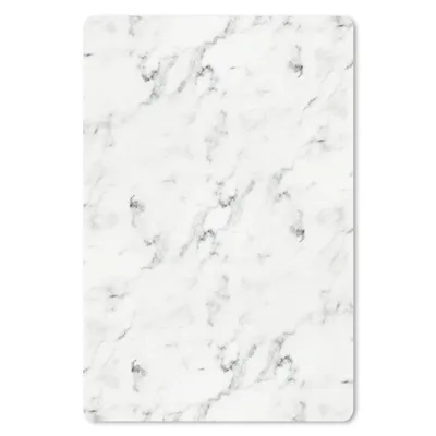 Produktbild von MuchoWow® Mauspad Mousepad Marmor - Weiß - Grau 18x27 cm - Mousepads - Maus Mat - Pad - Mausunterlage