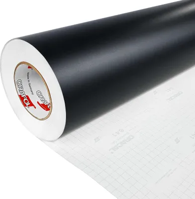 Produktbild von DecoMeister Möbelfolie selbstklebend 100x100 cm - Schwarz Matt - Einfarbig Klebefolie für Möbel - Klebefolie Möbel für einfache Anwendung, ideal für die Renovierung von Küche oder Bad - Möbelfolie
