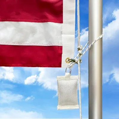 Immagine prodotto di Stabilizzatori per bandiere Vlag - Resistenti alle intemperie - 2 pezzi da 1 libbra - Bianchi