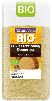 CUKIER TRZCINOWY DEMERARA BIO 500 g - NATURAVENA