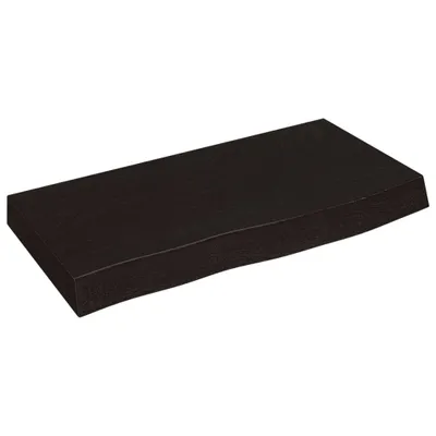 Obrázek produktu pro vidaXL Umyvadlová deska tmavě hnědá 60x30x(2-6)cm ošetřené masivní dřevo