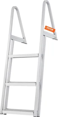 Zdjęcie produktu dla Drabina 3-stopniowa 159 kg drabina do łodzi zdejmowana 610 x 455 x 1225 mm