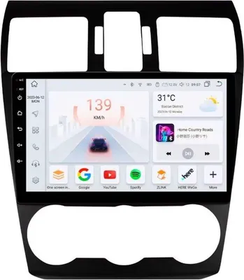 Immagine prodotto di Autoradio con Bluetooth e CarPlay per Subaru Forester Mk4, Impreza, XV, Crosstrek (2012-2015) - Compatibile con Apple e Android - Impianto stereo - Sistema di navigazione - 3 GB di RAM, 32 GB di memoria