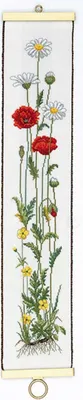 Produktbild von Eva Rosenstand Kreuzstich Set "Mohn", Zählmuster, 12x65cm