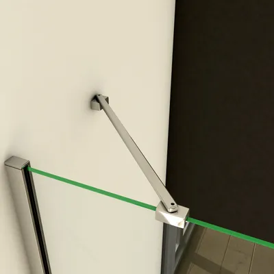 Produktbild von Hypotenuse: 50cm Haltestange für Duschwand Stabilisator für Glasstärke 8mm