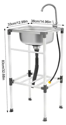 Obrázok produktu pre Kuchynský drez, nerezová oceľ, 360° otočná batéria, strieborná