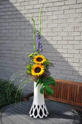 Produktbild von Plastia | Pflanzkübel Roseta - 1L - Silber - Wetterfest Und Elegant - Ideal Für Blumenarrangements
