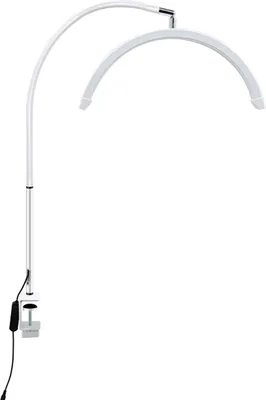 Produktbild von LED Bogenleuchte Weiß mit Tischklemme – Elegante Kosmetiklampe für den Tisch HD-P3