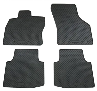 Gummifußmatten Set 4-teilig für Skoda Superb 3 (2015-), schwarz