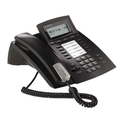 Obrázek produktu pro AGFEO ST 22, IP telefon, Černá, Sluchátko s kabelem, Stůl/zeď, 2 řádky, 1000 pol.