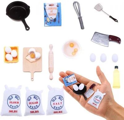 Immagine prodotto di Set di mini cucine giocattolo, 20 pezzi - Sicuro ed ecologico - Promuove la creatività - Ideale per bambini - Idea regalo