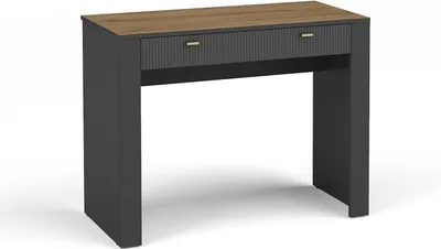 Produktbild von Schminktisch / Schreibtisch Mossa Mo10 Mit 2 Schubladen Arbeitstisch 102X79X50 Cm Schwarz