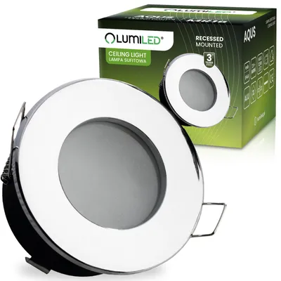 Obrázok produktu pre AQUS Lumiled, vstavané svietidlo, halogen/LED, typ MR16, okrúhle, chrómové, Obrázok generovaný UI