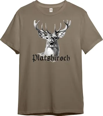 Produktbild von PAULGOS Herren T-Shirt "Platzhirsch", Hirschkopf