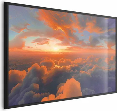 Produktbild von Posterpapier Poster - When Dawn Tickles the Clouds: A Color Show on the Morning Sky 30x21 cm Muster b-H-10038-ao-a