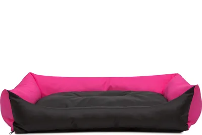 Produktbild von Hundekissen Hundebett Schlafplatz Hundekissen Pontes - Eco - 105 x 75 x 17 cm [Größe: XXL] - Rosa mit Schwarz
