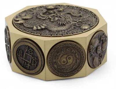 Imagen del producto de Fortuna del Feng Shui - Gato de la suerte y dragón - Protección y prosperidad