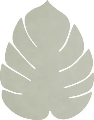 Produktbild von LIND DNA NUPO Tischset Monstera Leaf L olive green 42 x 35