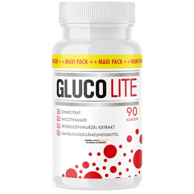 Image de Glucolite gélules | pour abaisser la tension artérielle | riche en vitamines & minéraux | 90 gélules