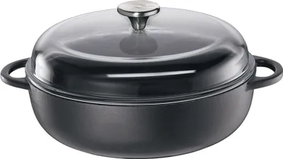 Image de Küchenprofi Bauernpfanne mit Glasdeckel, 24 cm classic black 402551024 4007371061476
