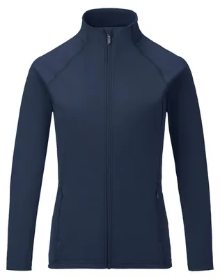 Produktbild von Dare 2B Damen Sweatshirt Dunkelblau mit durchgehendem Reißverschluss, Stehkragen und Reißverschlusstaschen