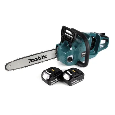 Produktbild von Makita DUC 355 T2 Akku Kettensäge 36V ( 2x18V ) Brushless 35 cm + 2x 5,0 Ah Akku - ohne Ladegerät
