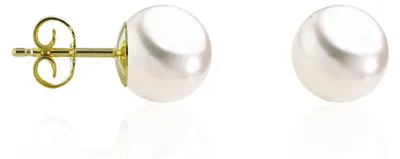 Obrázok produktu pre Luna-Pearls – 311.0276 – Náušnice – Dámske – 585 žlté zlato – Kultivovaná perla zo sladkovodných múrov 9–9,5 mm