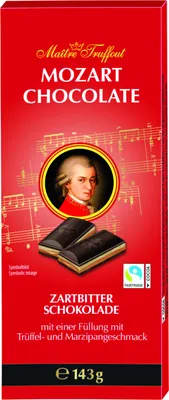 Produktbild von Maitre Truffout Mozart Zartbitterschokolade 143 g