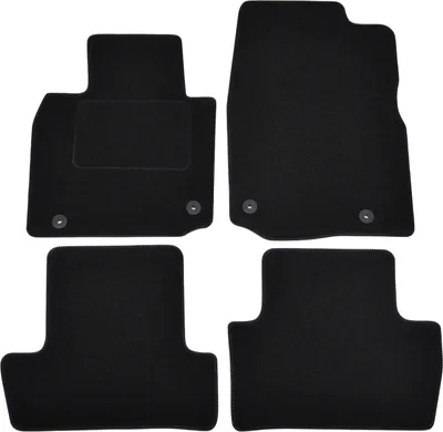 Image de Tapis De Sol Noir Velours Pour Mazda MX-30 Depuis 2021 4pcs, Ajustement précis, Base Antidérapante, Renforcée dans la Zone de la Pédale