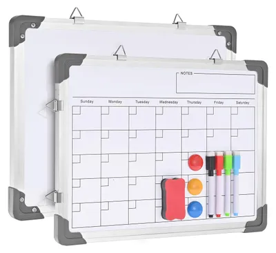 Zdjęcie produktu dla Magnetyczny planer miesięczny, 40 x 30 cm, suchościeralna tablica, do kuchni