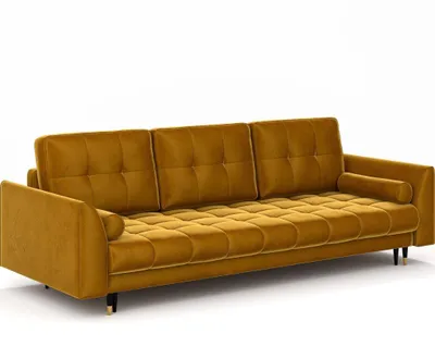 Produktbild von Sofa mit Schlaffunktion und Bettkaste Couch Gelb Candy Riviera 41