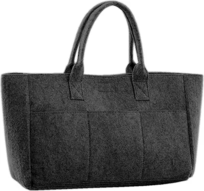 Produktbild von Bags By Jassz Filz Einkaufstasche BC3984 (Einheitsgröße) (Kohlen Grau)