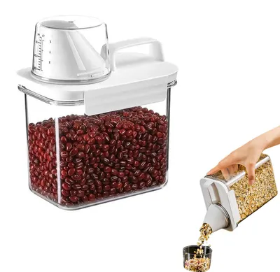 Vorratsdose luftdicht 1100 ml mit Messbecher transparent