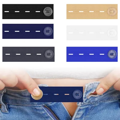Hosenbundverlängerung 6er-Set, elastisch, verstellbar, für Jeans