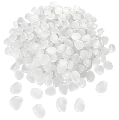 Leuchtkiesel 500 Stück, 1 cm, weiß, für Garten & Deko