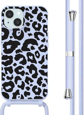 Zdjęcie produktu dla imoshion Silikonowe etui ze sznurkiem do Apple iPhone 15 - Animal Lilac