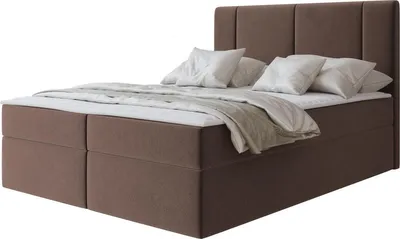 Produktbild von MIRJAN24 Boxspringbett mit zwei Bettkästen Michelle, Schlafzimmer, Dopellbett mit Topper (Farbe: Manila 22, Größe: 180x200 cm)