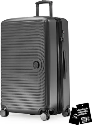 Produktbild von Hauptstadtkoffer - Großer Koffer + digitaler Kofferanhänger, Reisekoffer XL Erweiterung, Hardcase Rollkoffer 4 Rollen Aufgabegepäck 130L TSA-Schloss,Graphite