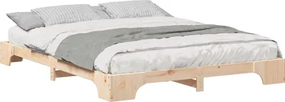 Obrázek produktu pro Rám postele Hnědá 160 x 220 cm Masivní borové dřevo