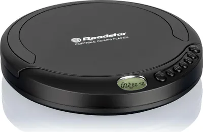 Produktbild von Roadstar PCD-498NMP/BK Discman CD-MP3 Player, Tragbar mit Kopfhörern, Anti Shock Funktion, USB Kabel Schwarz