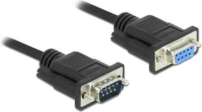 Produktbild von DELOCK Seriell Kabel RS-232 D-Sub9 St zu Bu mit Steckergeh.