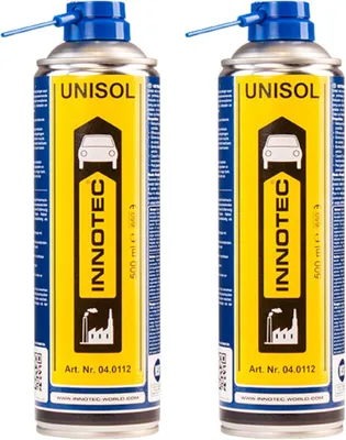 Produktbild von 2 Stück INNOTEC Unisol 500 ml – Profi Industrie-Reiniger und Entfetter – entfernt Öl, Fett, Wachs, Harz, Kleber und Tintenreste – schnell wirkend