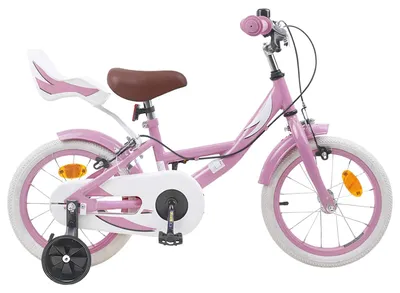 Produktbild von vidaXL Kinderfahrrad 16 Zoll für 4-6 Jahre alt Hellrosa