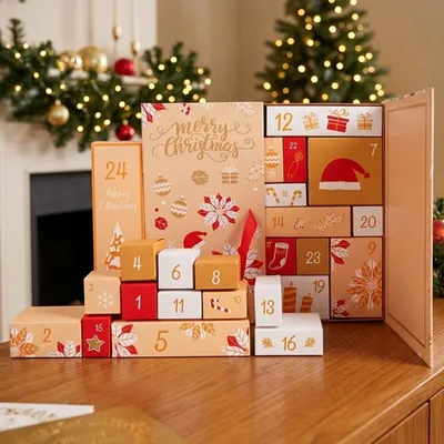 DIY Adventskalender 24 leere Weihnachtsboxen zum Befüllen