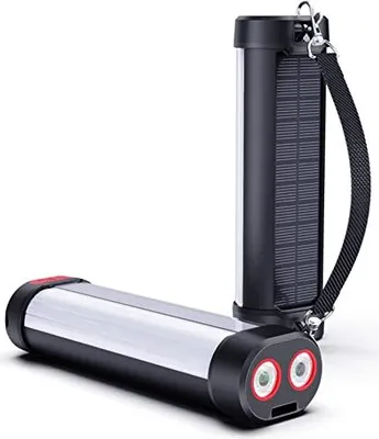 Zdjęcie produktu dla Solarna lampa kempingowa LED, ładowana magnetycznie, 6000 mAh dwa światła, zewnętrzne latarnie elektryczne, wodoodporność IP66 / widoczność kropli, wyposażenie awaryjne,