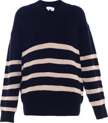 Obrázok produktu pre dámsky pulóver blonda - navy wollweiss, M/L