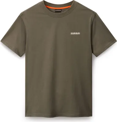 Produktbild von NAPAPIJRI Herren T-Shirt - S-SMALL BOX, Rundhals, Baumwolle, Logo, einfarbig Grün 2XL