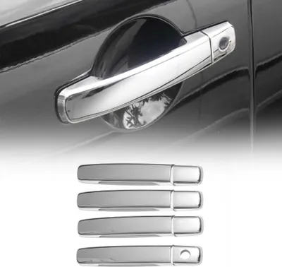 Image de Couverture de poignée de porte pour Nissan Qashqai +2 2006-2013 en Acier Inox 8Pcs