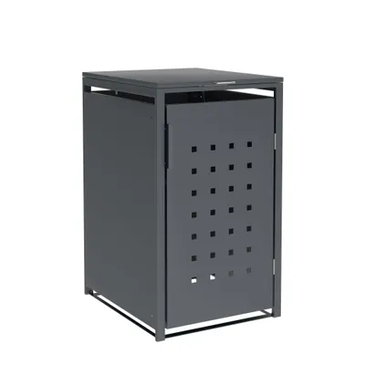 Produktbild von DEGAMO Mülltonnenbox TRIER 66x80x116cm für Tonnen 240 Liter, Stahl anthrazit